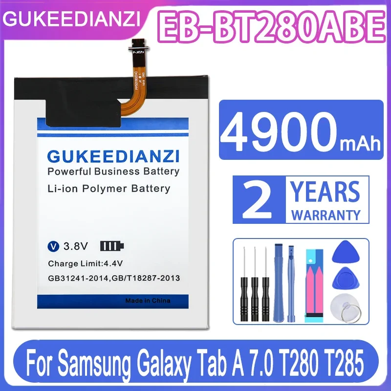 

GUKEEDIANZI Battery EB-BT280ABE For Samsung GALAXY Tab A 7.0 T280 T285 SM-T280 Replacement Bateria 4900mAh