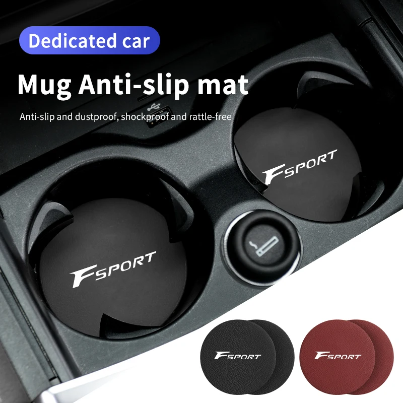 Cup Holder Coasters Car Coasters Water Cup Holder Pad Non-slip Cup Slot Mats For Lexus F Sport IS300 IS300c IS350c IS250 IS300h IS200t RX450h RX200t Car Coaster Pads
