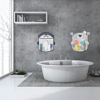 Baby Cartoon Animal Shape Shower Mesh Bag for Bath Toys Hanging Bathroom Storage Organizer Holder Children Water Toy Net Bag 2