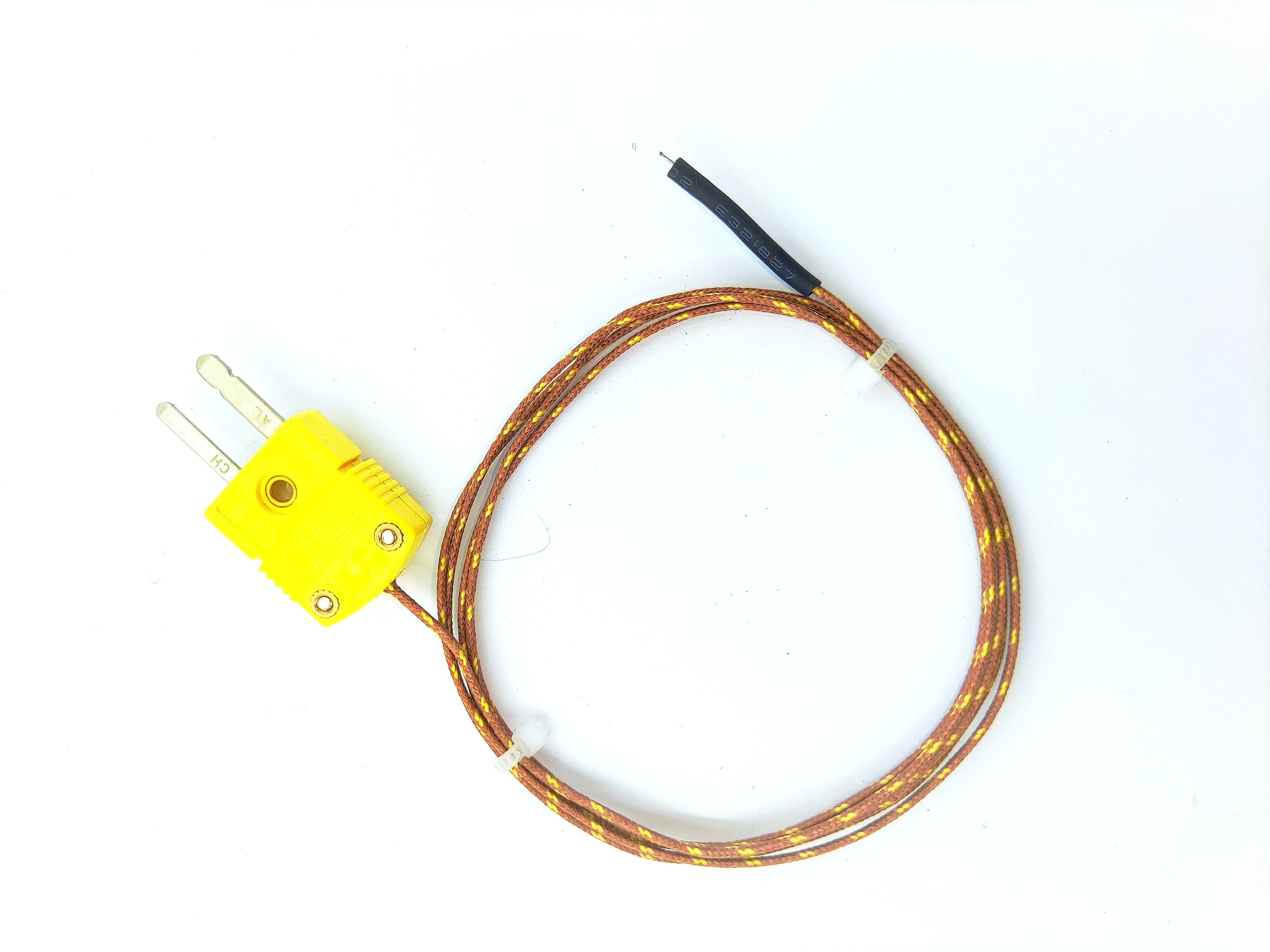 

Glass fiber thermocouple type K temperature sensing wire is suitable for hand-held temperature instrument.