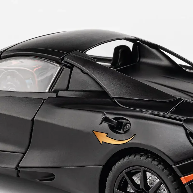 1:24 McLaren 720S Alloy Racing Car Model Diecast Metal Sports Car Model Simulation Sound and Light Collection Childrens Toy Gift 6