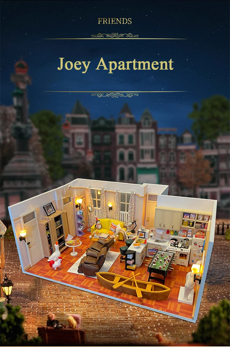 DIY Joey Apartment DIY Dollhouse Kit