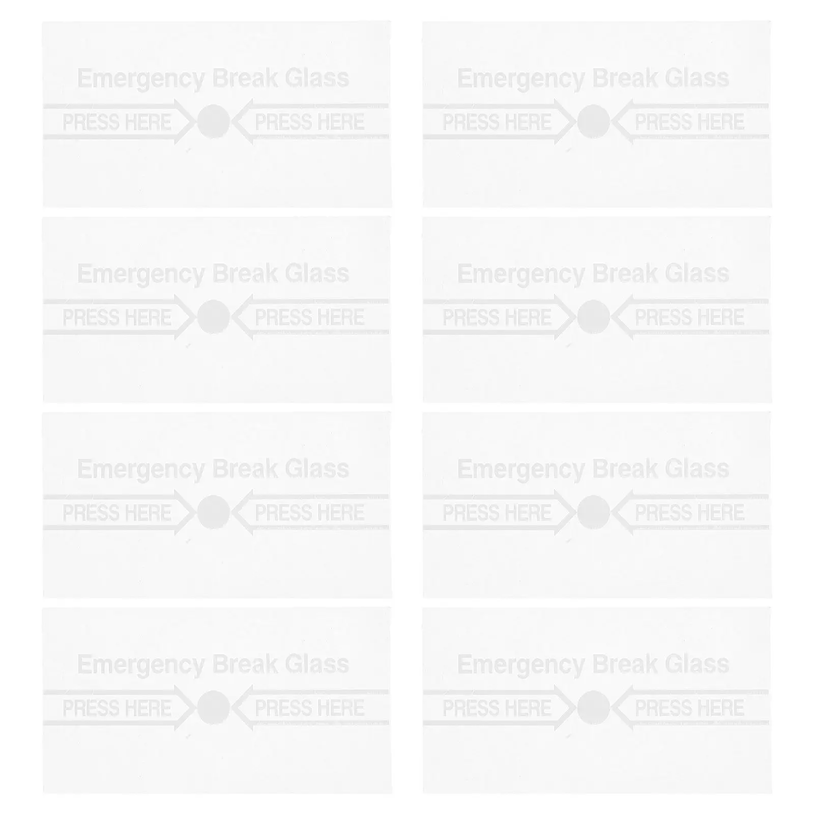 8Pcs 화재 경보 버튼 보호 커버 유리 교체 패널 수동 호출 포인트 고온 방지 실내