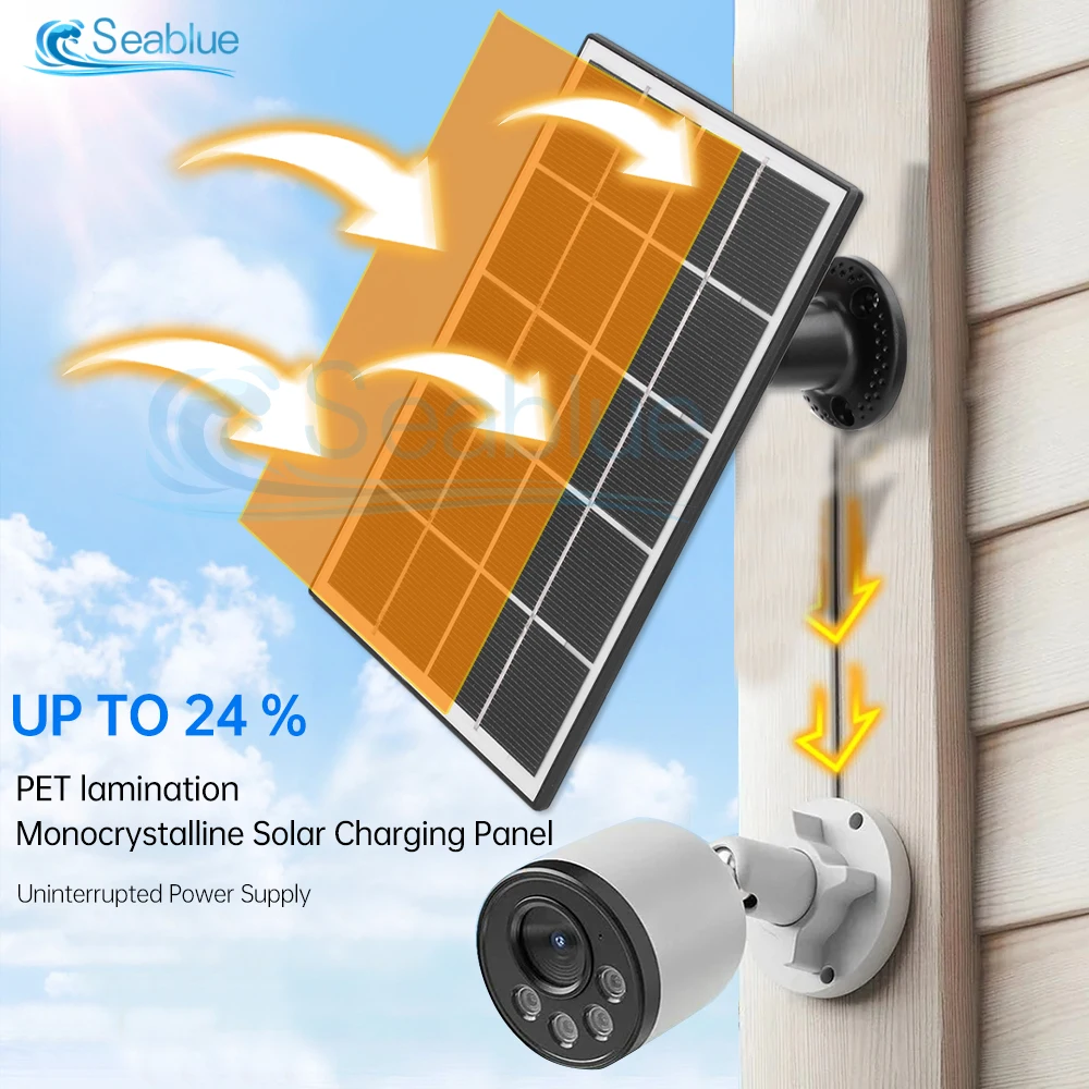 Outdoor Multifunctional Waterproof Solar Charging Panel Portable 5V 8W USB/DC Output Device Camping Tool High Power Output