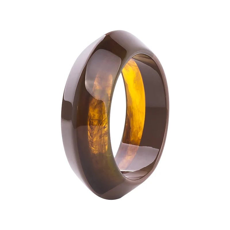 Bangle Bracelet Leather Bracelets Multicolor Bracelets Resin Acrylic Bracelet & Bangle For Women Girls Wide Geometric Party Jewelry