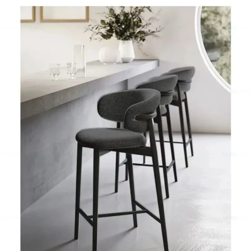Canterbury Solid Wood High Bar Chairs 5