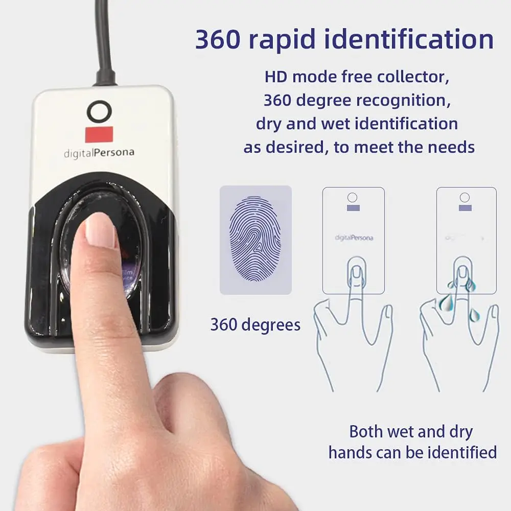 Digital Persona U.are.u 4500 USB Biometric Fingerprint Reader
