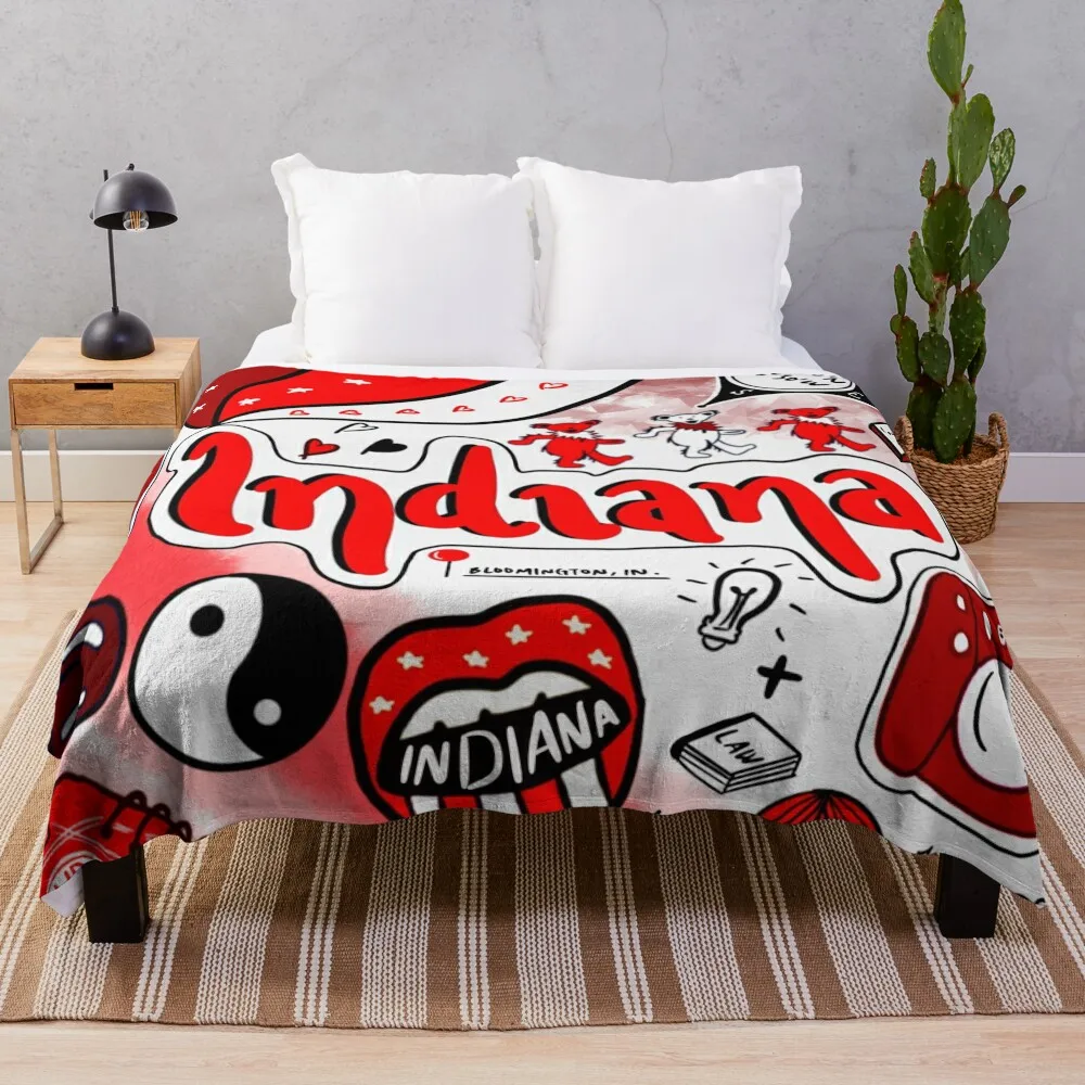 

Indiana Throw Blanket cosplay anime Cute Thins Blankets For Bed Thin Blankets