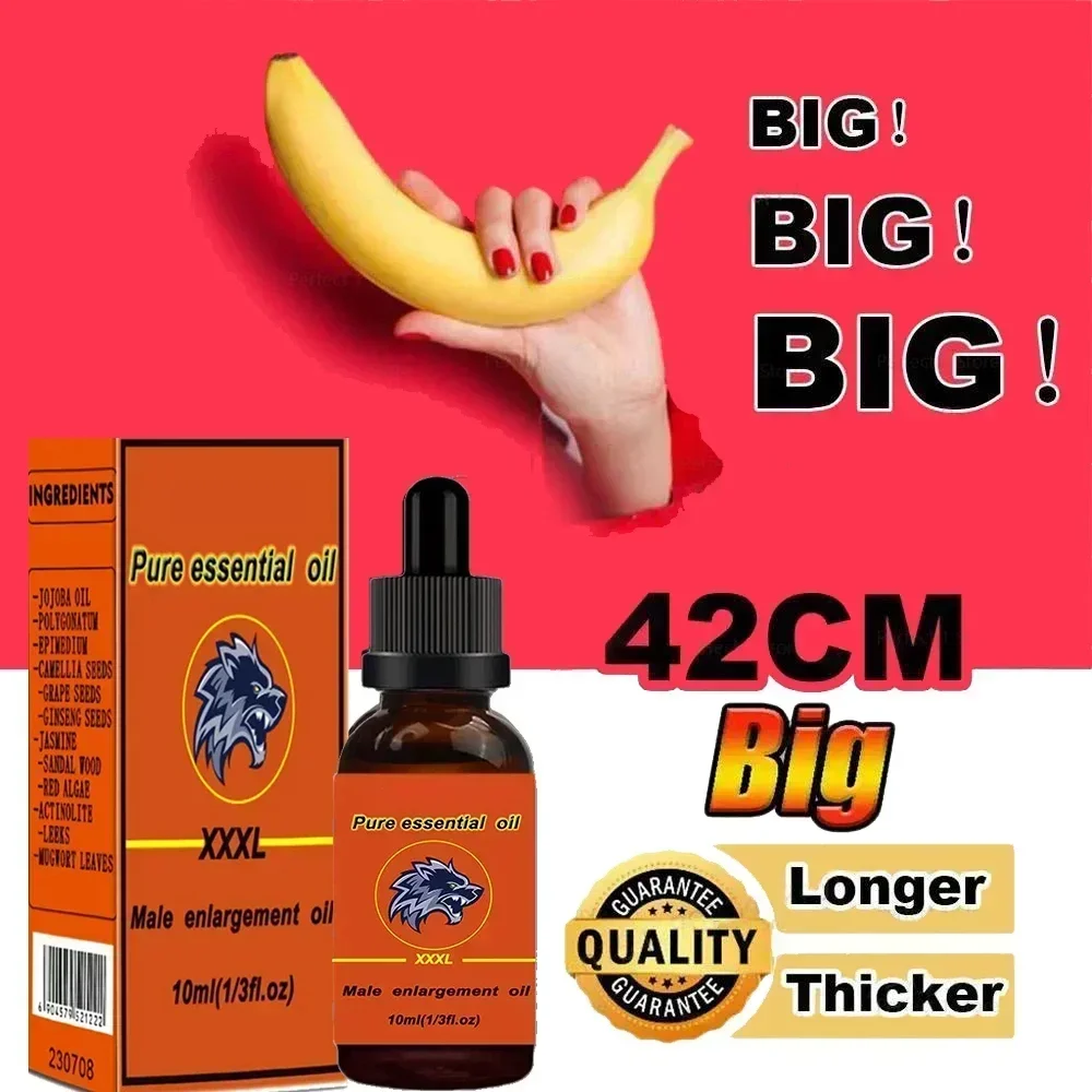 Permanent Penis Growth Enlargment Thickening Oil Enlarge For Men Big Dick Cock Erection Enhancer Gel No Side Effects Massage Oil