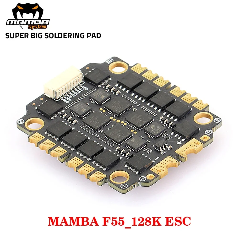 DIATONE MAMBA F55 / F65_128K AM32 4in1 ESC Dshot 300-600-1200 Installation 30.5x30.5mm / M3 4-6S For RC FPV Racing Drone Parts thumbnail 4