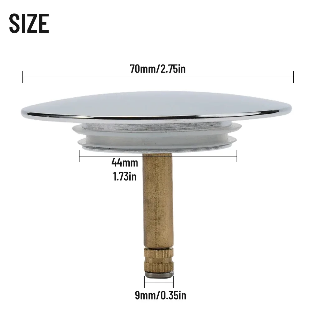 Stainless Steel Bathtub Drain Stopper Image 6