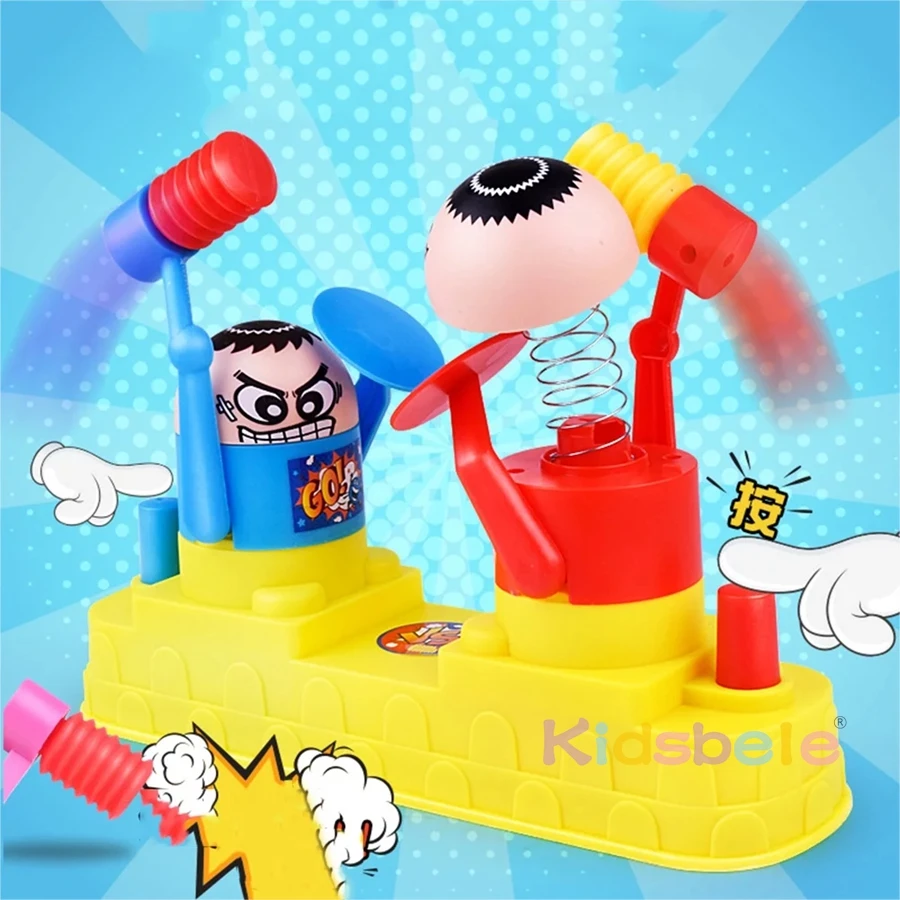 Battle Hammer Game Hit And Play Continuous Whole Family Hammering Hiding Stress Reducing Contest Hit Toy For Kids Two Persons