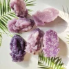 Natural Lepidolite Ganesha Stones  Healing Reiki Gemstones Home Decoration For Gifts Quartz Crystal Hand Carving 6