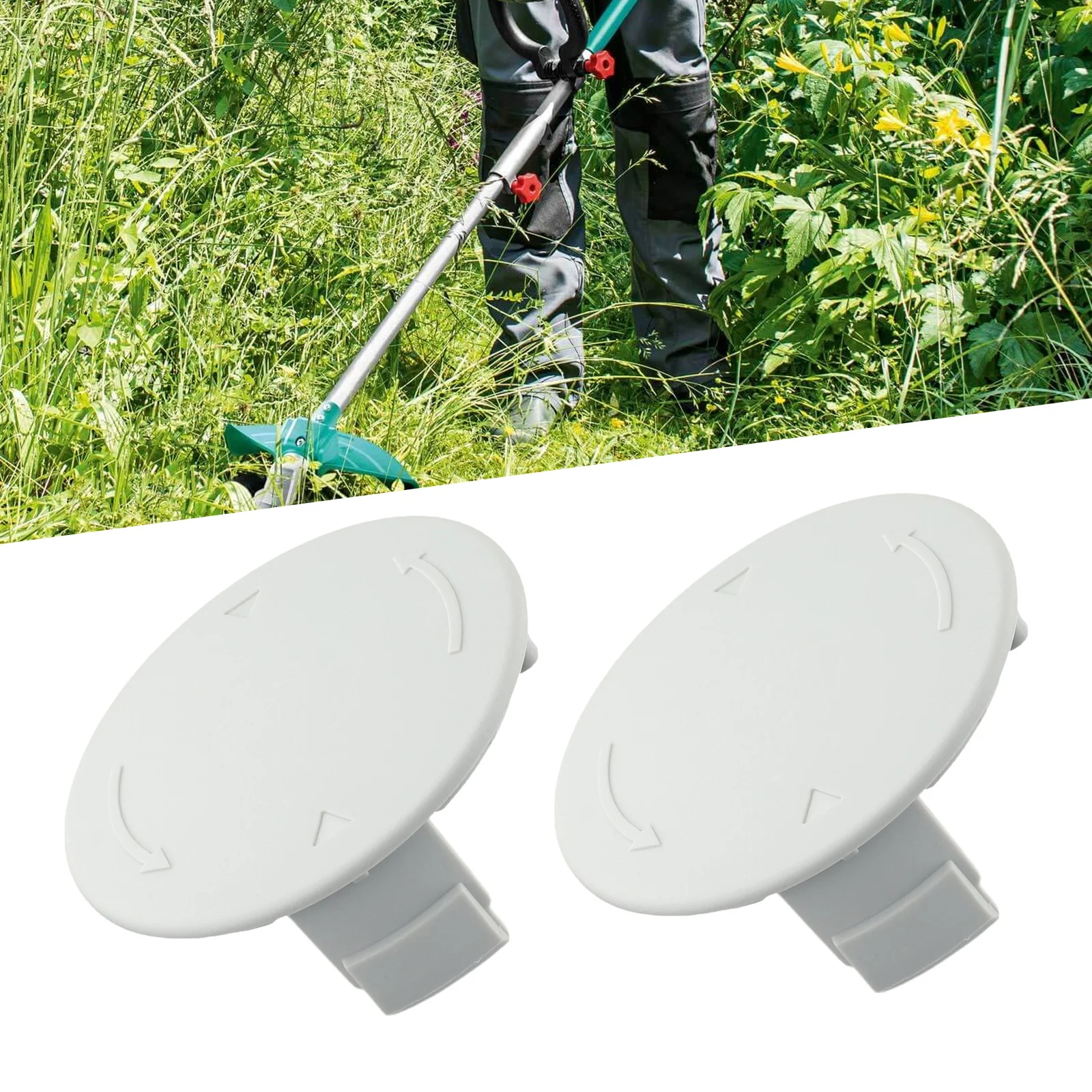 

1/2Pcs Spool Cover F016F05384 For Bosch AFS 23-37 Strimmer Cordless Auto-feed Trimmer Grass Trimmer Spool Cap Replacement