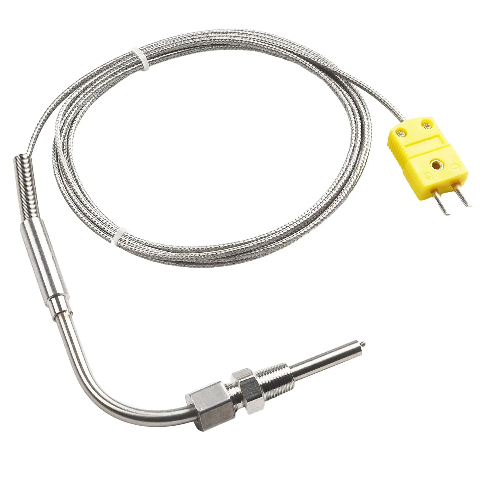 

0-1250℃ K Type Thermocouple 1/8\" 1/8\" NPT EGT High Temperature Sensors K Type Connector Mini NPT Threads Stainless Steel
