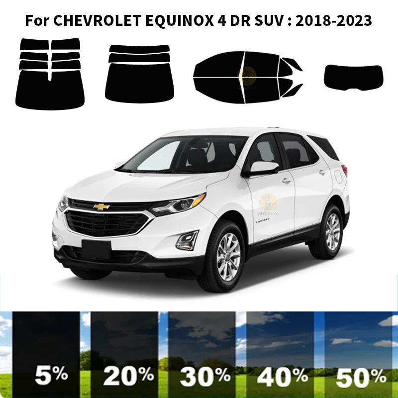 

Precut nanoceramics car UV Window Tint Kit Automotive Window Film For CHEVROLET EQUINOX 4 DR SUV 2018-2023