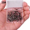 50pcs 10pcs Coating High Carbon Stainless Steel Barbed Carp Fishing Hooks Pack with Retail Original Box Fishing Hook Tackle 6