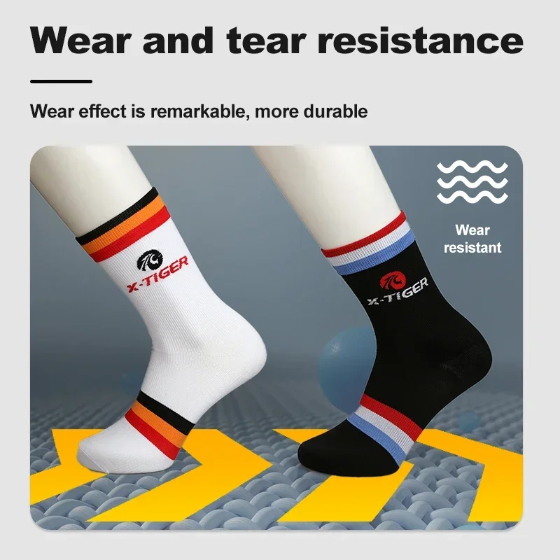 X-Tiger X-WZ-X-02 Cycling Crew Socks Breathable Compression Racing - Image 2
