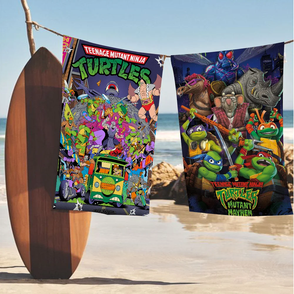N-Ninja Turtles Big Microfiber Beach Towels Quick Dry Towel Sand Beach Towels Pool Towel for Travel Swim Pool Yoga 4