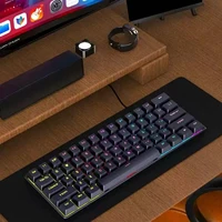 2026 new Mini 60% Gaming Keyboard, RGB Backlit 61 Key Ultra-Compact Keyboard,  Ergonomic Waterproof Mechanical Feeling Office - Image 6