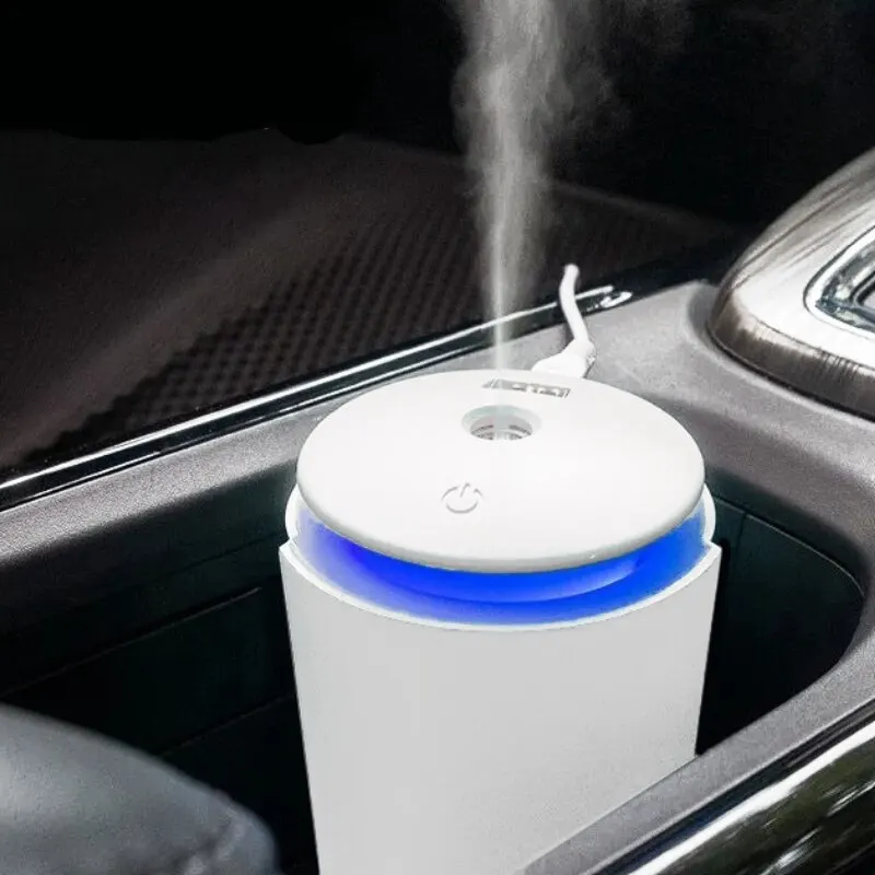 260ML Ultrasonic Mini Air Humidifier Essential Oil Diffuser for Home Car USB Fogger Mist Maker with LED Night Lamp