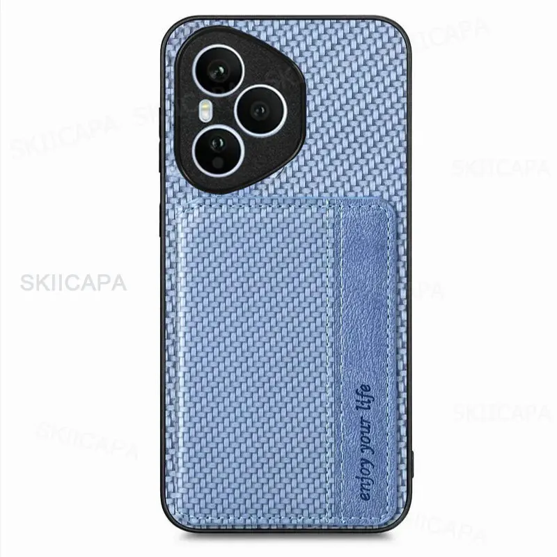 Leather Wallet Phone Case with Card Holder & Magnetic Stand