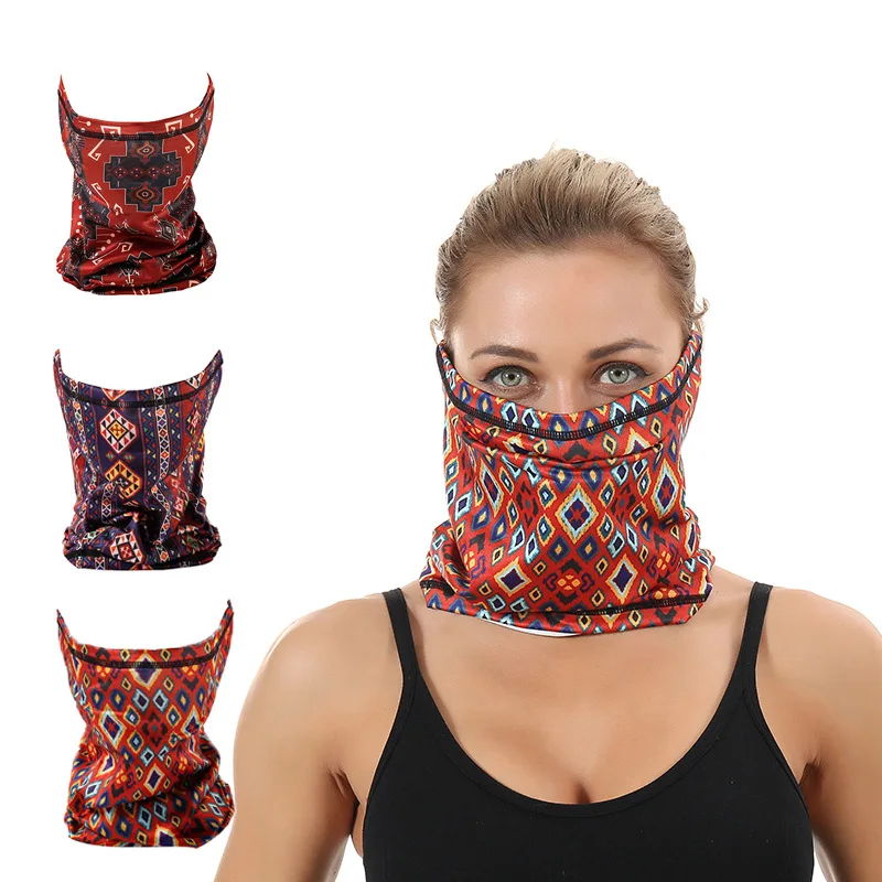 mens infinity scarf Sport Scarf Palace Style Bandana Balaclava Cycling Hiking Tube Face Head Wrap Cover Riding Headband Motorcycle Face Mask Camping head scarf men