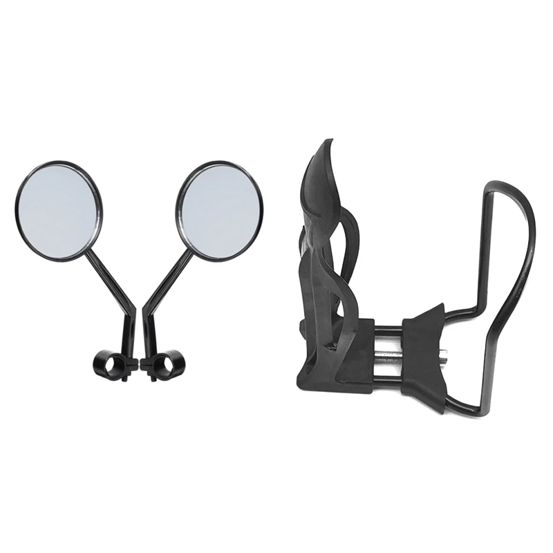 

Зеркало заднего вида для велосипеда, зеркало с отражателем и подставкой для воды, держатель для чайника, 1 пара