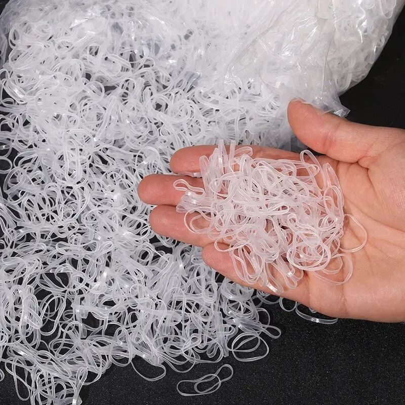 Girls Disposable Rubber Bands 2000Pcs Elastic Hair Bands Children Ponytail Holder Ties Headband Kids Hair Accessories