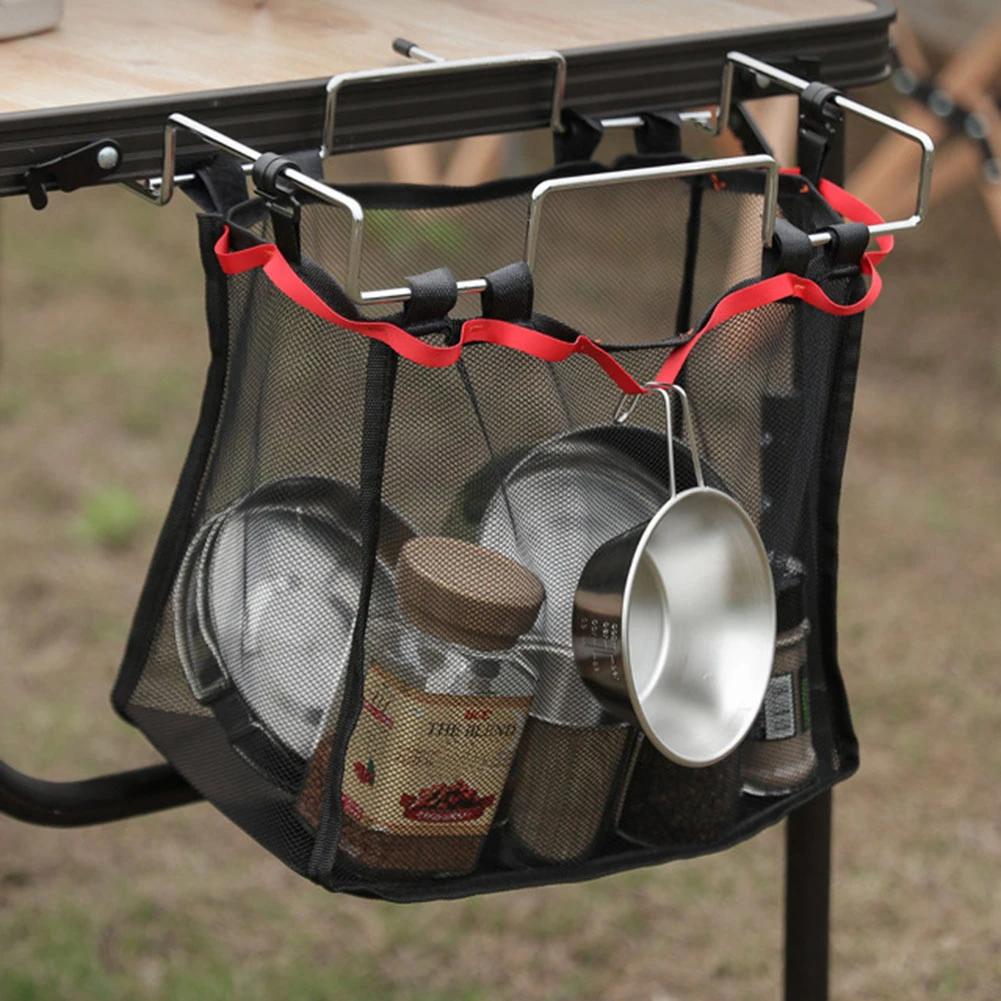 Foldable Table Storage Net Storage Net Portable Shelf Bag Stuff Mesh