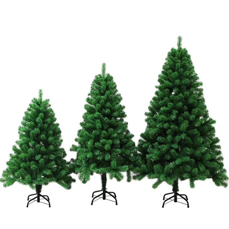 

Зашифрованная искусственная зеленая Рождественская елка из ПВХ, Рождественское украшение, домашний декор, торговый центр, рождественские украшения, подарки