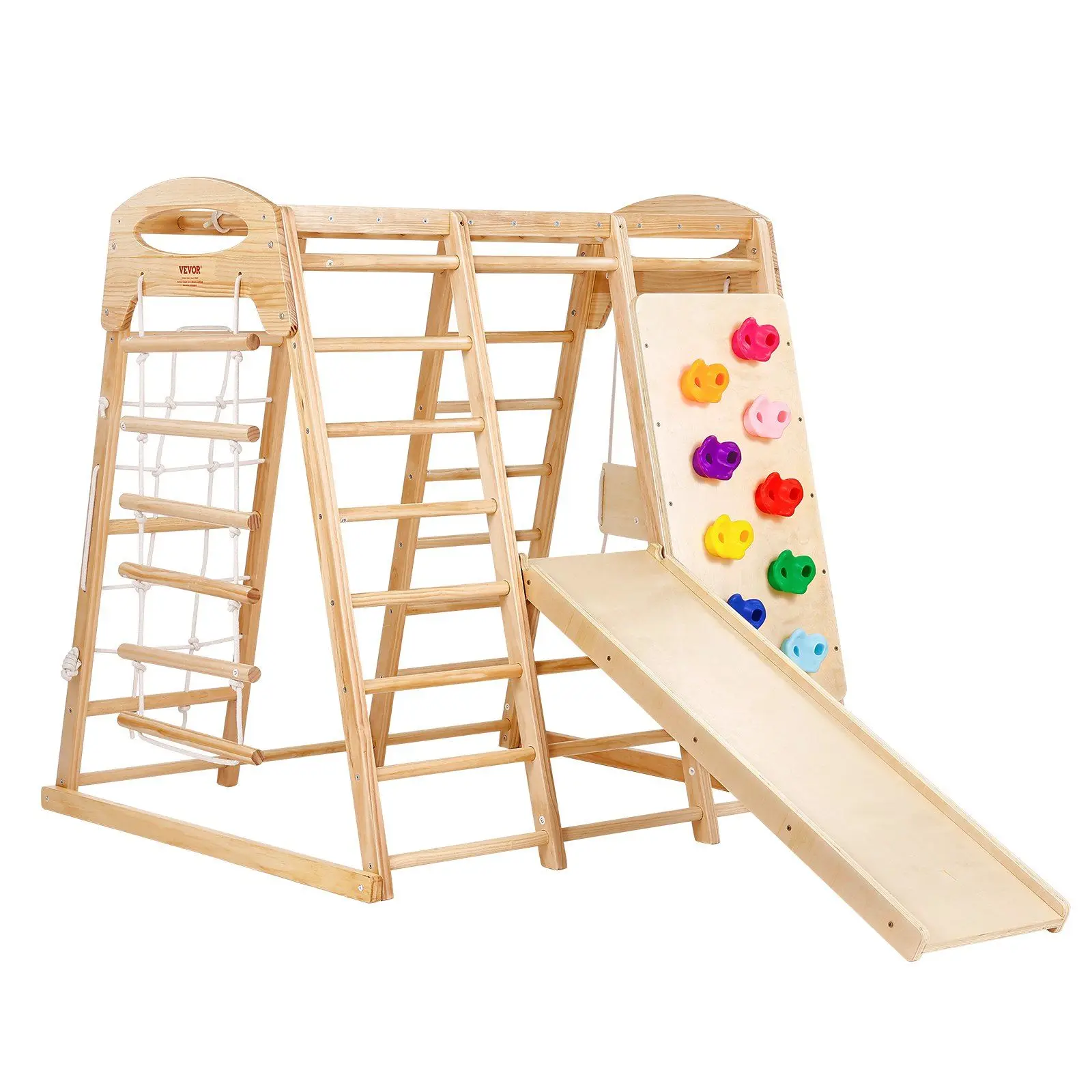 47.2 x 58 x 56in 7-in-1 Toddler Indoor Playground, Indoor Jungle Gym, 6