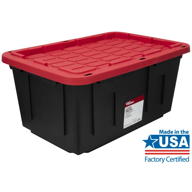 17 QT Plastic Storage Bins with Latching Lids Stackable Storage  Organization - AliExpress