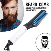 Portable Hot Straightening Brush for Hair Styling Hot Now Multifunctional 2 in 1 Hair Styler Electric Beard Straightener Brush 1