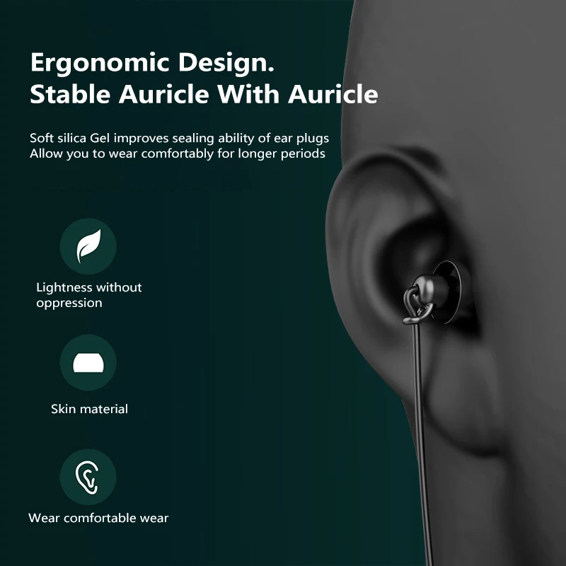 With Mic 3.5mm/Type-c In Ear Sleep Earphones Silicone Phones Sound Insulation Noise Reduction Earphones For Apple/Android/Tablet