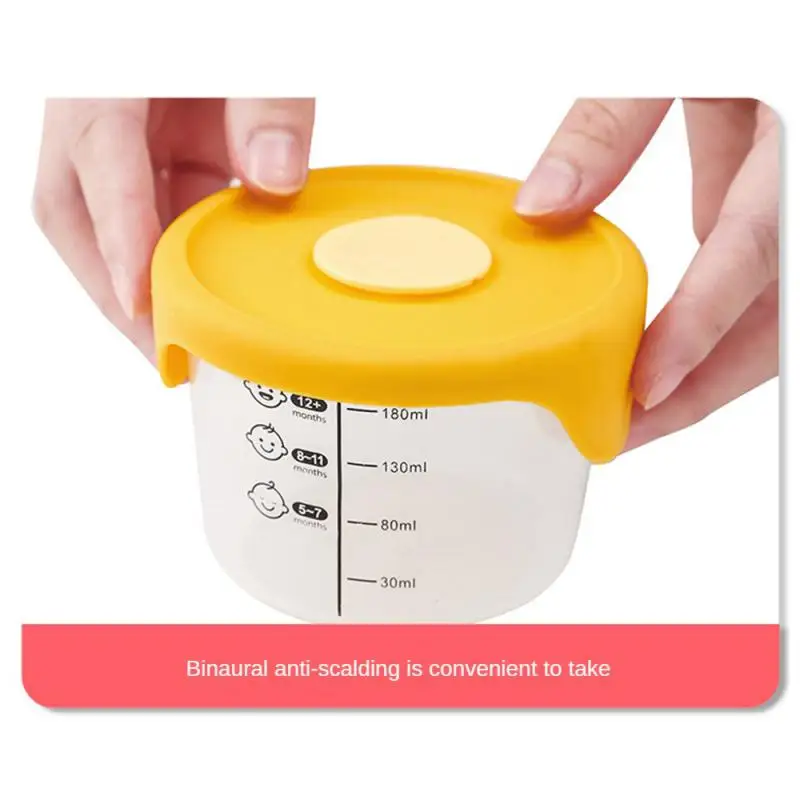 Baby Food Box Ease Use Measurement Mark Storage Box Food Grade Baby Bowl Durable Grade Supplement baby food storage containers portable food storage box