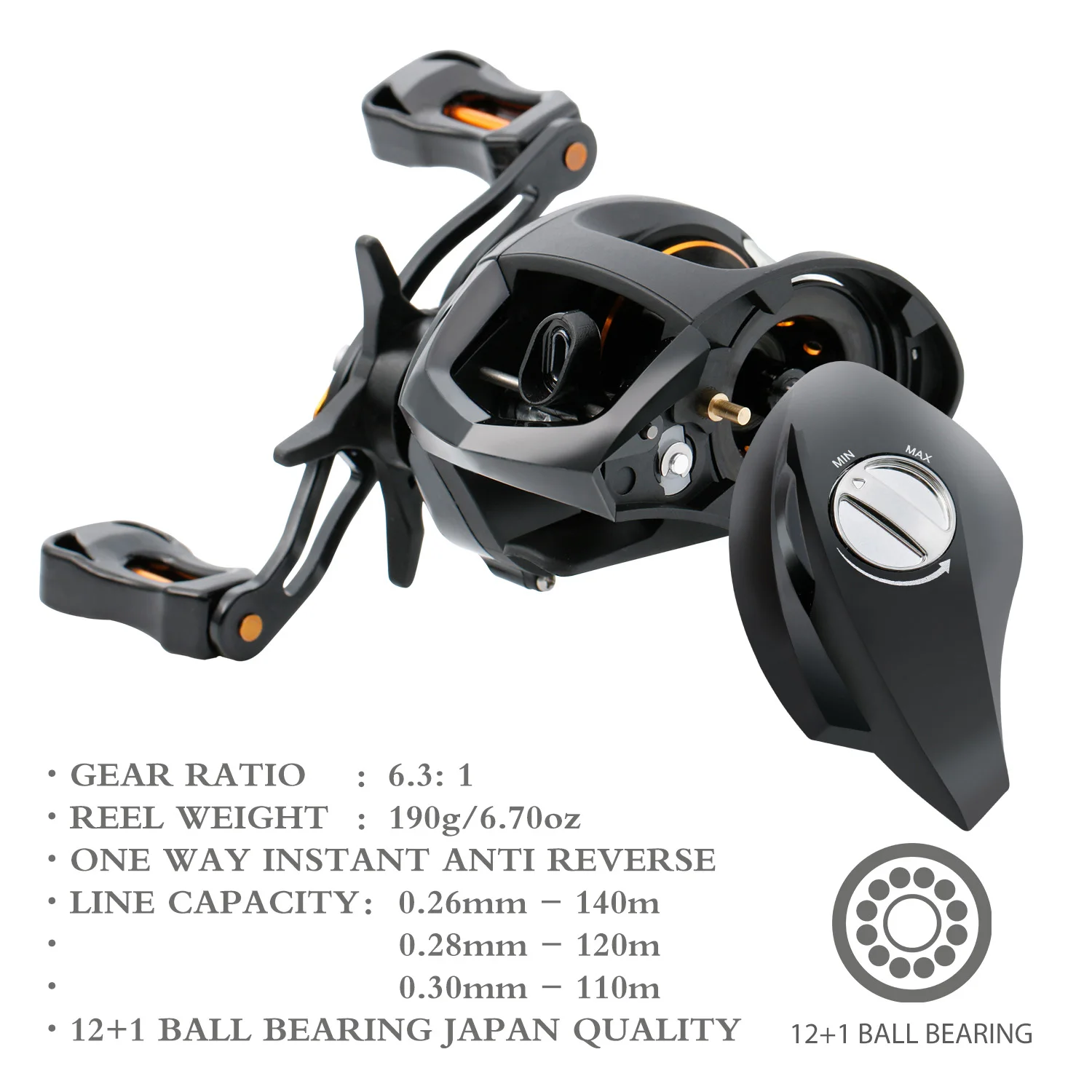 Sougayilang 2.1m-2.4m Carbon Fiber Fishing Rod and Reel Combos Casting Fishing Pole 12+1BB Reel Travel Pole Set fishing pole set,fishing rod and reel combo