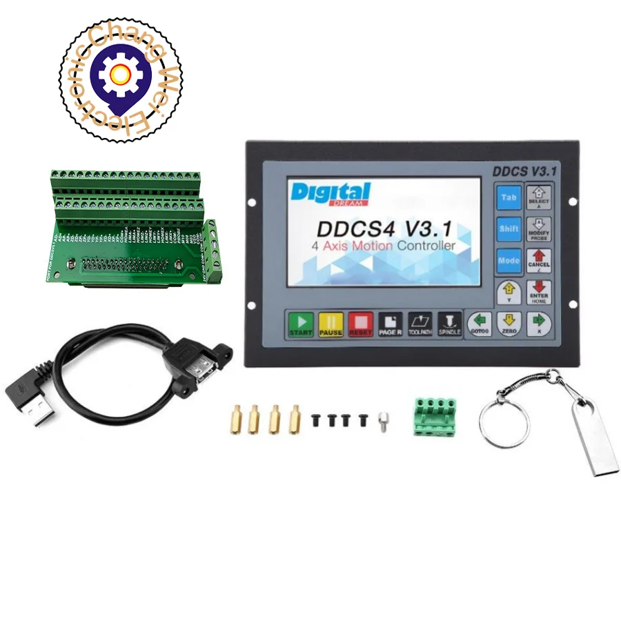 

DDCSV4.1 DDCSV3.1 CNC offline motion control system motor motion controller instead of mach3 motion control system metal housing