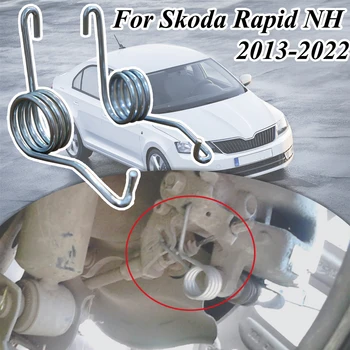 Molla di ritorno della pinza della leva del freno di stazionamento posteriore del freno a mano sinistro destro in acciaio inossidabile per accessori Skoda Rapid NH 2013-2022