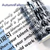 Special oil PET Washi Tape Motivational Quote Transparent Stickers Decorative Adhesive Tape For Scrapbooking Journal Stationery 3