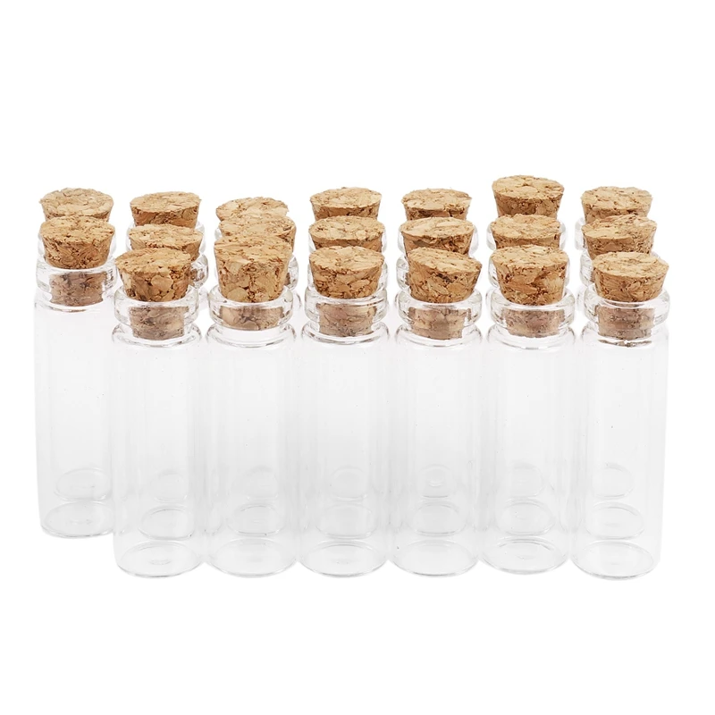 11X32Mm Tiny Mini Empty Clear Cork Glass Bottles Vials 2Ml 20Pcs glass bottles,mini glass bottles,mini perfume bottles