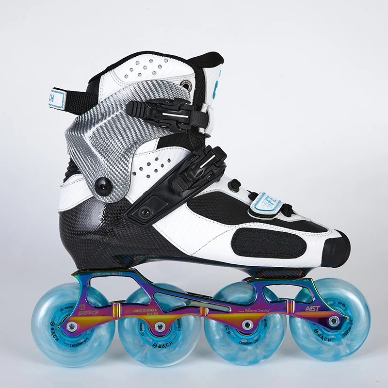 

EACH Carbon Fiber Boots Slalom Roller Skates Inline Custom Skate Shoes Freestyle Skating Shoes for Adult Skaters