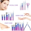 9/18Pcs Manicure Set, Stainless Steel Gradient Professional Pedicure Kit Nail Scissors Grooming Kit With Travel Case 3