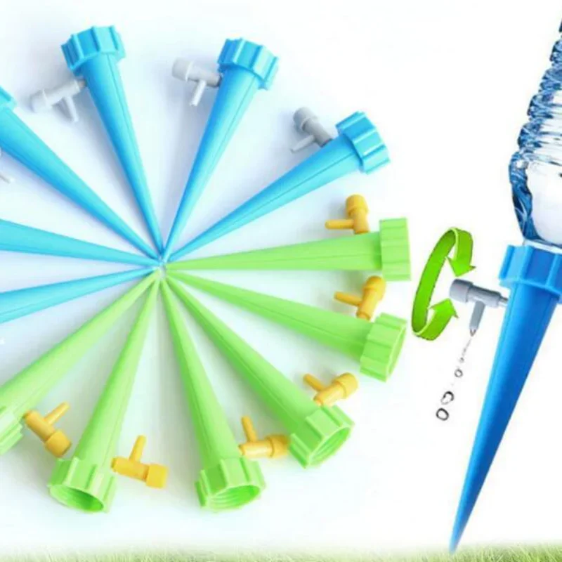 1Pcs Auto Irrigation Flower Watering Device with Switch Control Adjustable Water Flow Dripperr Self-Watering Seepage Device