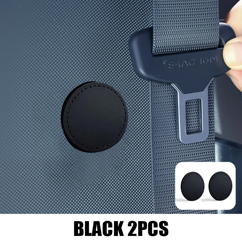 Magnetic Car Seat Belt Holder PU Leather SeatBelt Non-slip Spacing Limiter Fixed Buckle