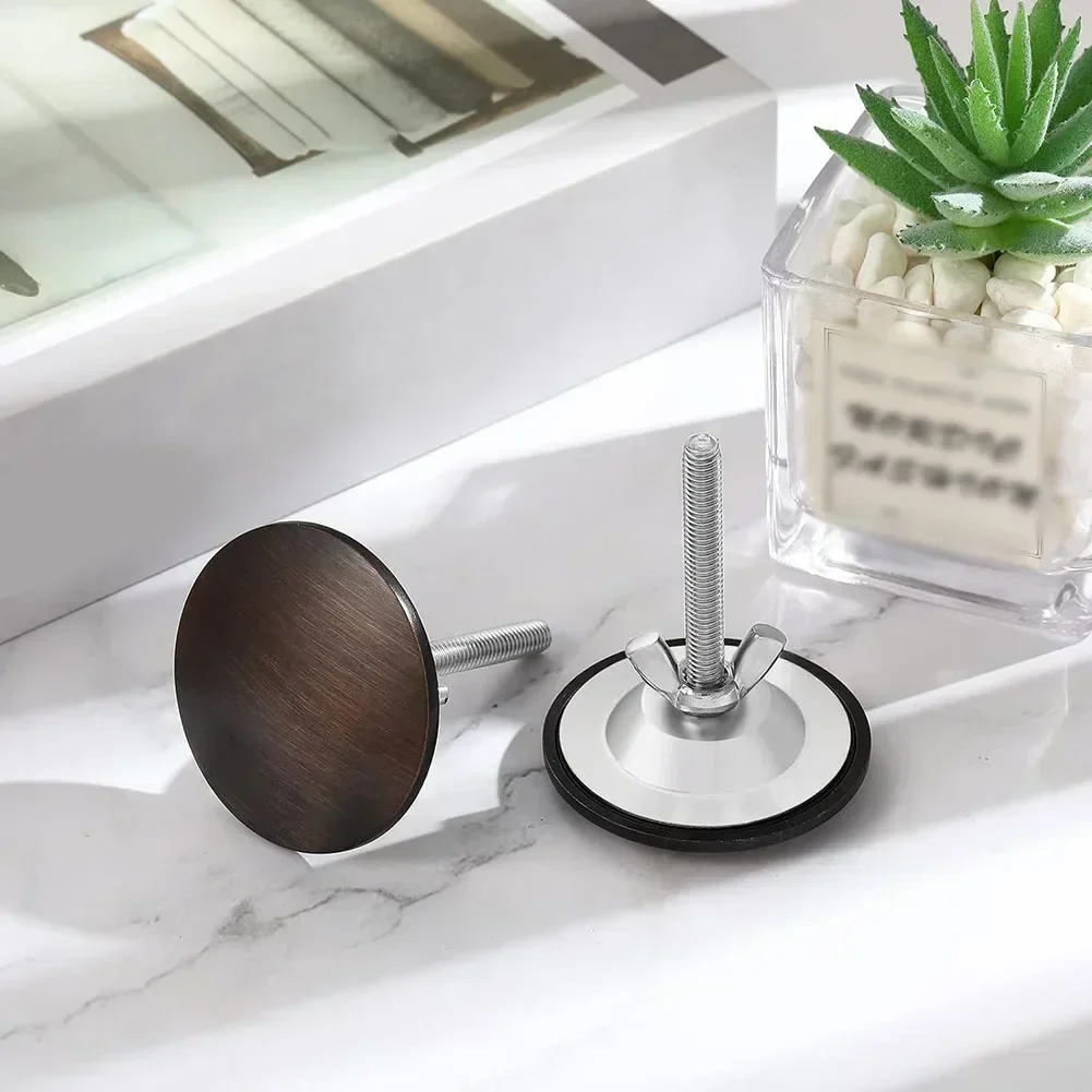 2 Stainless Steel Kitchen Sink Faucet Hole Cover Basin Hole Sealing Plug Gold/gray/bronze For 12-49mm Diameter Sink Stopper