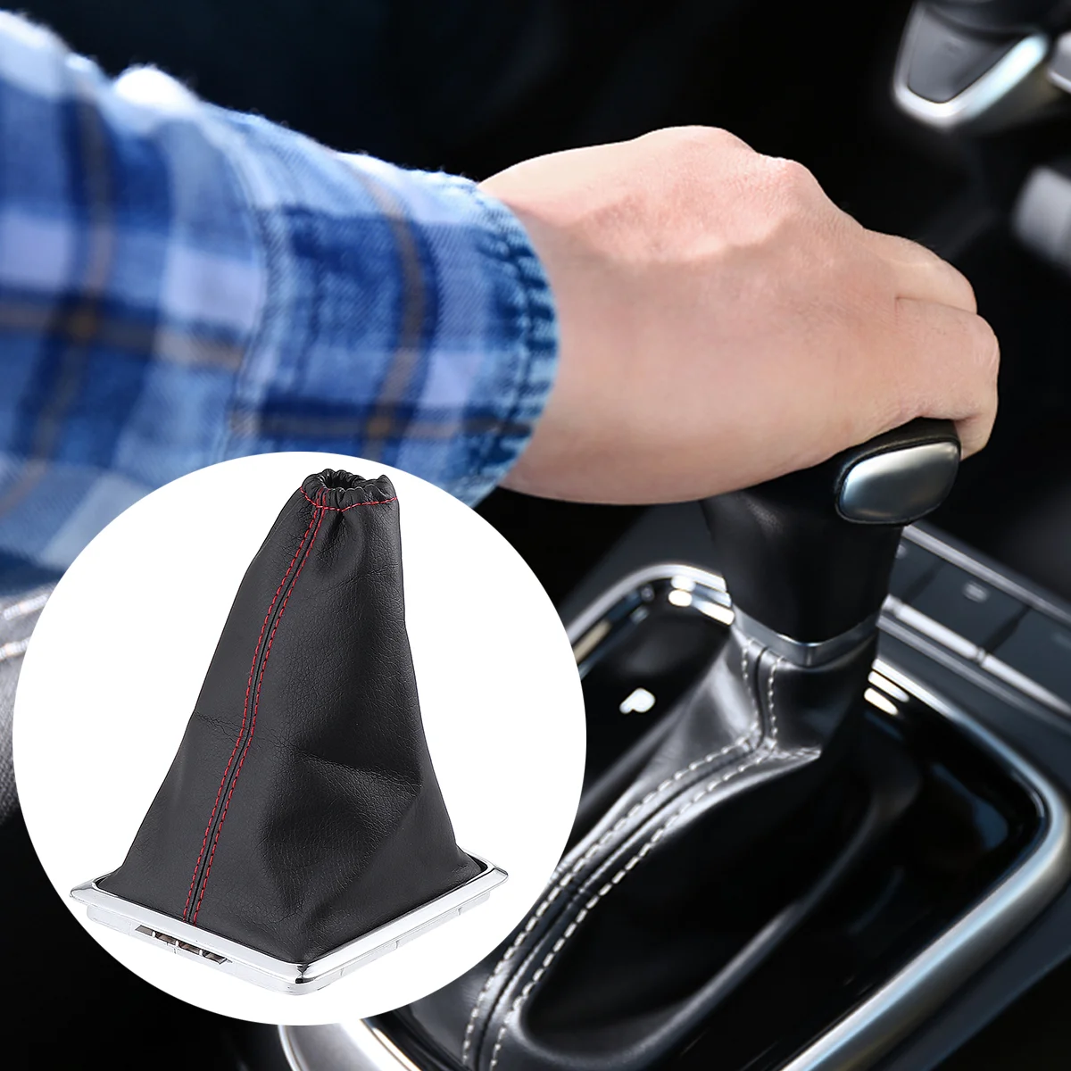

Car Gaiter Boot Cover Handball Dirt-Proof Cover Parts Car Gear Dust Sleeves Stick Shifter Boot Dust Component Lever Sleeve