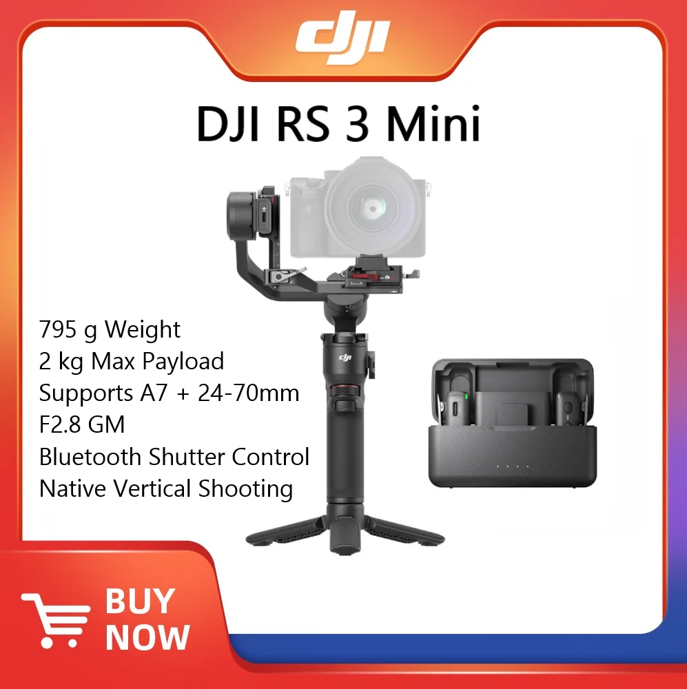DJI RS 3 Mini 3Axis Mirrorless Gimbal Lightweight Stabilizer 795g