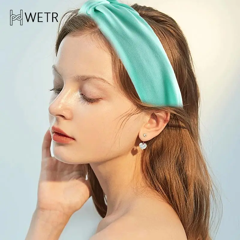 

Fashion Hair Accessories For Women Pleated Designer Wide Headbands Girls Solid Color Hair Bands Flower Headwear Retro Hair Hoop