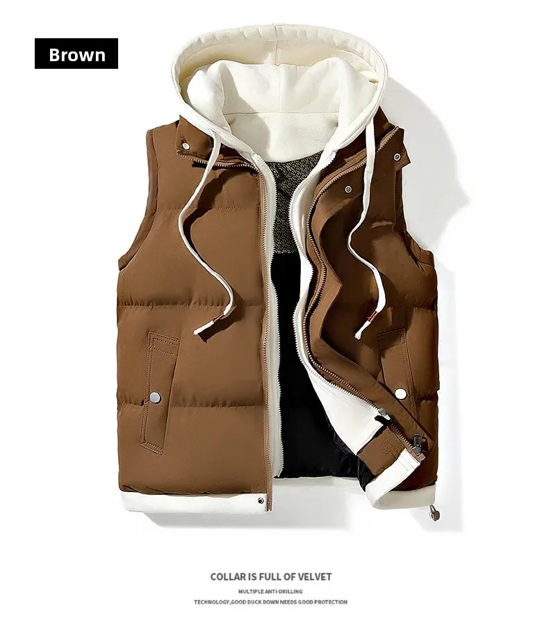Unisex Loose Casual Cotton Vest